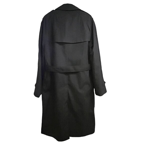 Garrison Collection DSCP Black Lined All Weather US Military Trench Coat Jacket - Picture 2 of 15